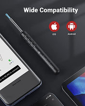 Load image into Gallery viewer, BEBIRDPRO Ear Wax Removal Tool with HD Camera and 6 LED Lights, Ear Wax Removal Tool Camera with IP67,Ear Camera and Wax Remover, for iOS, Android Phones, with Blackhead Vacuum R3 PRO Black
