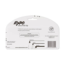 Load image into Gallery viewer, EXPO 1871774 Low-Odor Dry Erase Markers, Ultra Fine Tip, Black, 4 Count (Pack of 1)
