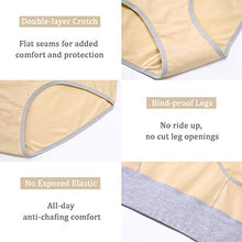 Load image into Gallery viewer, wirarpa Women's Cotton Underwear High Waist Briefs Ladies Soft Breathable Panties Full Coverage Underpants 5 Pack Small
