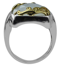 Load image into Gallery viewer, Carillon Rainbow Moonstone Natural Gemstone Cushion Shape 925 Sterling Silver Ring For Women for Men | Size: 4 to 10
