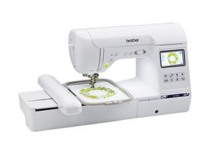 Brother SE1900 Sewing and Embroidery Machine, 138 Designs, 240 Built-in Stitches, Computerized, 5" x 7" Hoop Area, 3.2" LCD Touchscreen Display, 8 Included Feet