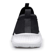 Load image into Gallery viewer, YHOON Women's Walking Shoes Slip on Sneakers - Lightweight Tennis Shoes Sock Sneakers Black White 6
