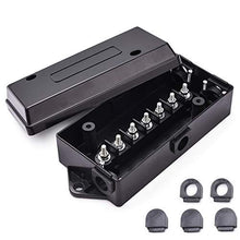 Load image into Gallery viewer, MICTUNING 7 Way Electrical Trailer Junction Box - 7 Gang Trailer Wire Connection Box Weatherproof for Rewiring Camper RV Caravans Boat Light 7 Way Trailer Wire Connectors
