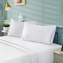 Load image into Gallery viewer, BYSURE 4 Pieces Queen Bed Sheet Set - 1800 Soft Durable Brushed Microfiber, 15 Inch Deep Pockets, Wrinkle &amp; Fade Resistant (Queen, White)
