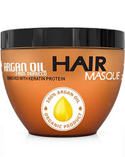 Load image into Gallery viewer, Argan Oil Hair Mask - Deep Conditioner Sulfate Free for Dry or Damaged Hair with Jojoba Kernel Oil Aloe Vera Collagen and Keratin
