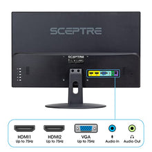 Load image into Gallery viewer, Sceptre 24&quot; Professional Thin 75Hz 1080p LED Monitor 2x HDMI VGA Build-in Speakers, Machine Black (E248W-19203R Series)
