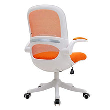 Load image into Gallery viewer, NOLOGO Desk Chair Flip-up Armrest Ergonomic Task Chair Compact 120° Locking 360° Rotation Seat Surface Lift Reinforced Nylon Resin Base (Color : K704)
