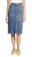 Load image into Gallery viewer, Lee Vintage Modern Women's High Rise Midi Skirt, Leesure Blue, 28
