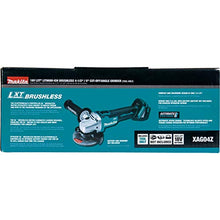 Load image into Gallery viewer, Makita XAG04Z 18V LXT® Lithium-Ion Brushless Cordless 4-1/2” / 5&quot; Cut-Off/Angle Grinder, Tool Only
