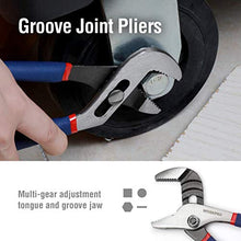 Load image into Gallery viewer, WORKPRO 7-piece Pliers Set (8-inch Groove Joint Pliers, 6-inch Long Nose, 6-inch Slip Joint, 4-1/2 Inch Long Nose, 6-inch Diagonal, 7-inch Linesman, 8-inch Slip Joint) for DIY &amp; Home Use
