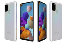 Load image into Gallery viewer, Samsung Galaxy A21S (64GB, 4GB) 6.5", Quad Camera, All Day Battery Dual SIM GSM Unlocked Global 4G LTE VoLTE (T-Mobile, AT&amp;T, Metro, Straight Talk) International Model A217M/DS (64GB SD Bundle, White)
