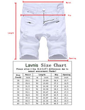 Load image into Gallery viewer, Lavnis Men's Casual Denim Shorts Classic Fit Ripped Distressed Summer Jeans Shorts Black 28
