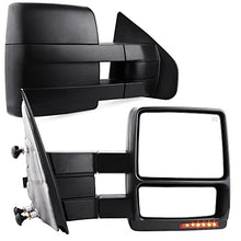 Load image into Gallery viewer, YITAMOTOR Towing Mirrors Compatible with Ford F150 Power Heated with LED Signal and Puddle Light Tow Mirrors (Pair set), Replacement for 2007 - 2014 Ford F150 Series Pickup
