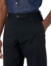Load image into Gallery viewer, Amazon Essentials Men's Classic-Fit Wrinkle-Resistant Flat-Front Chino Pant, True Black, 34W x 34L
