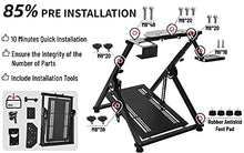 Load image into Gallery viewer, Minneer X PRO G923 Racing Wheel Stand Fit for Logitech Fanatec Thrustmaster, G25 G27 G29 G920 T300 T500 T300RS PS4 Xbox Solid Foldable Gaming Steering Simulator Cockpit. Wheel &amp; Pedals Not Included
