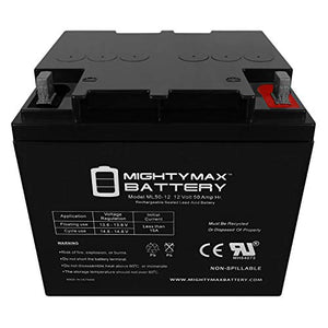 Mighty Max Battery 12V 50AH Replacement Battery Compatible with Minn Kota Trolling Motors Brand Product