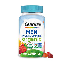 Load image into Gallery viewer, Centrum Men's Organic Multigummies, Men's Multivitamin Gummies, Organic Multivitamin for Men with Essential Nutrients for Immune Support, Energy, and Muscle Function - 90 Count
