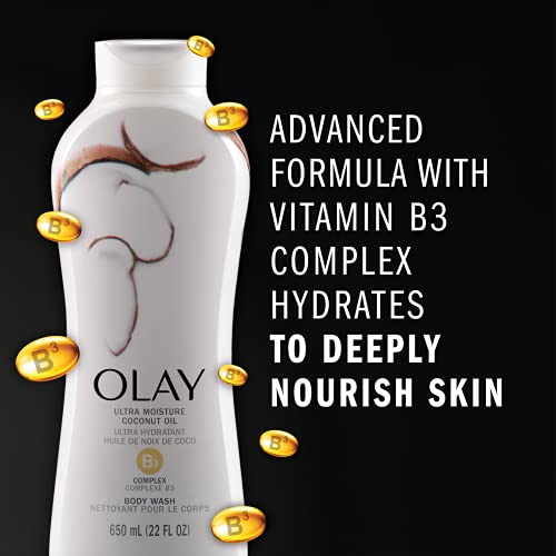 Load image into Gallery viewer, Olay Ultra Moisture Coconut Oasis Body Wash, for Smooth and Healthy Looking Skin, 22 Fl Oz (Pack of 4)