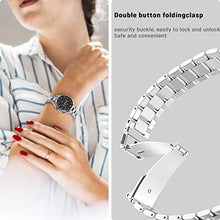 Load image into Gallery viewer, Kartice No Gap Bands Compatible with 2021 Samsung Galaxy Watch 4 Classic 46mm Bands No Gaps Solid Stainless Steel Metal Watch Bands for Galaxy Watch 4 Classic 46mm Men Women Band (Silver)
