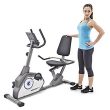Load image into Gallery viewer, Marcy Magnetic Recumbent Exercise Bike with 8 Resistance Levels NS-40502R,Grey
