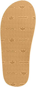 Dockers Men's Flip Flop Sandal ; Classic Comfort Footbed with Two-Tone Upper, size 8 to 9/8-9 (Black Pebble)