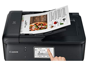 Canon TR8620 All-In-One Printer For Home Office | Copier |Scanner| Fax |Auto Document Feeder | Photo and Document Printing | Airprint (R) and Android Printing, Black