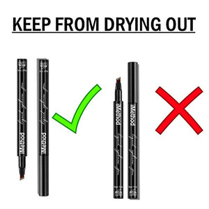 iMethod Eyebrow Pen - iMethod Eyebrow Pencil with a Micro-Fork Tip Applicator Creates Natural Looking Brows Effortlessly and Stays on All Day, Black / Brown