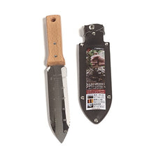 Load image into Gallery viewer, Nisaku NJP650 Hori-Hori Weeding &amp; Digging Knife, Authentic Tomita (Est. 1960) Japanese Stainless Steel, 7.25&quot; Blade, Wood Handle
