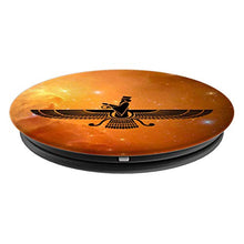 Load image into Gallery viewer, Faravahar Zarathustra Zoroastrian Farohar Farvahar Iran PopSockets Grip and Stand for Phones and Tablets
