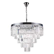 Load image into Gallery viewer, Luxury Modern Crystal Chandeliers Lighting Ceiling Lamp Lights Fixture With 5 Tiers for Dining Room, Living Room(12 Lights Chrome)
