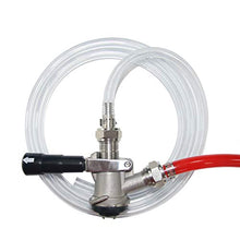 Load image into Gallery viewer, Draft Beer Line with Hexnut - Vinyl Hose ID 3/16 inch OD 7/16 inch Length 5ft, with Hexnut Assembly, Free Two Clamps, Prefect Connect Beer Tap Tower

