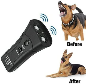 Careland Dog Trainer Device Electronic Dog Deterrent/Dog Barking Control Devices Training Tool Stop Barking Dog Repeller Handheld and Portable, Anti-Bark Device(Black)