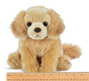 Bearington Goldie Plush Golden Retriever Stuffed Animal Puppy Dog, 13 inch