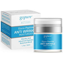 Load image into Gallery viewer, GoPure Anti Wrinkle Cream for Face and Eye Cream with Proven Ingredients - Glycolic Acid, Hyaluronic Acid, Botanical Blend – Smooth Rough Texture, Skin Firming, Wrinkle Filler, Anti Aging Cream
