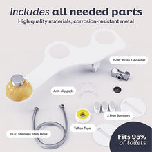 Load image into Gallery viewer, BETTERWAY Bidet Attachment For Toilet - Ultra Slim, Premium Design, Easy Install - Self Cleaning Nozzle w/Pressure Control - Non Electric Bidet Toilet Seat Attachment - Digital Install Guide (Bamboo)
