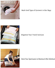 Load image into Gallery viewer, Set of 5 Mesh Laundry Bags-1 Extra Large, 2 Large &amp; 2 Medium Bags Laundry,Blouse, Hosiery, Stocking, Underwear, Bra Lingerie, Travel Laundry Bag
