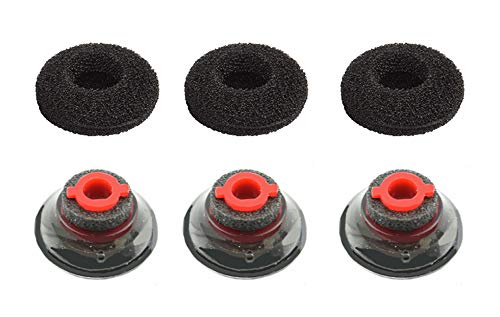3X Ultra Comfort Eartips Ear Buds Replacement Earphone Ear Tips Kits Earpads Foam Set Cushion for Plantronics Voyager 5200 5220 5210 Series Bluetooth Headset Headphone (Medium M)