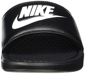 Nike Men's Benassi Just Do It Athletic Sandal, Black/White Noir/Blanc, 10.0 Regular US