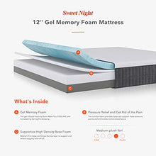 Load image into Gallery viewer, Sweetnight 12 Inch Queen Size Mattress in Box, Pillow Top Gel Memory Foam Mattress for Motion Isolation &amp; Cool Sleep, Flippable Comfort from Soft to Medium Firm, Sunkiss
