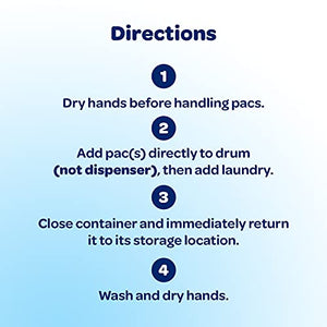 all Mighty Laundry Detergent Pacs, Free Clear for Sensitive Skin, Unscented and No Dye, 39 Count
