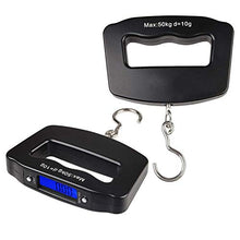 Load image into Gallery viewer, Luggage Weight Scale,Electronic Fish Scale,LCD Display Portable Bag Scales Hanging Hook Scale for Fishing Travel 110lb/50kg
