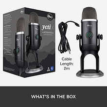 Load image into Gallery viewer, Blue Yeti X Professional Condenser USB Microphone with High-Res Metering, LED Lighting &amp; Blue VO!CE effects for Gaming, Streaming &amp; Podcasting on PC &amp; Mac
