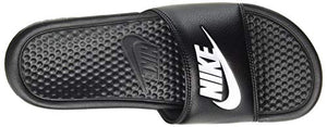 Nike Men's Benassi Just Do It Athletic Sandal, Black/White Noir/Blanc, 10.0 Regular US
