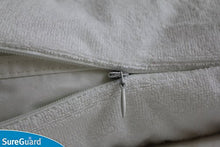 Load image into Gallery viewer, Set of 2 Standard Size SureGuard Pillow Protectors - 100% Waterproof, Bed Bug Proof, Hypoallergenic - Premium Zippered Cotton Terry Covers
