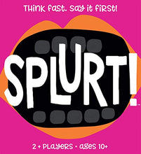 Load image into Gallery viewer, Gamewright Splurt! Portable Party Card Game Think Fast. Say it First!
