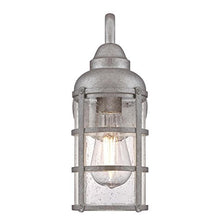 Load image into Gallery viewer, Westinghouse Lighting 6357700 Rezner One-Light, Galvanized Steel Finish with Clear Seeded Glass Outdoor Wall Fixture
