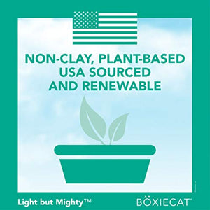 Boxiecat Air Lightweight Gently Scented Premium Clumping Cat Litter - Plant-Based Formula - Ultra Clean Litter Box, Longer Lasting Odor Control, Hard Clumping Litter, 99.9% Dust Free