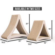 Load image into Gallery viewer, PetFusion 3-Sided Vertical Cat Scratching Post (Standard Size, Warm Gray). [Multiple Scratching Angles to Match Your Cat&#39;s Preference]
