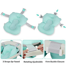 Load image into Gallery viewer, FIZZEEY Baby Bathtub for Newborn to Toddler - Baby Portable Bathtub for Toddler 1-3 w/Ridge Protection pad, Blue
