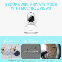 Load image into Gallery viewer, Sense-U Video Baby Monitor with Remote Pan-Tilt-Zoom Camera, 2-Way Talk, Night Vision, Background Audio, Motion Detection &amp; No Monthly Fee (Compatible with Sense-U Baby Breathing Monitor)
